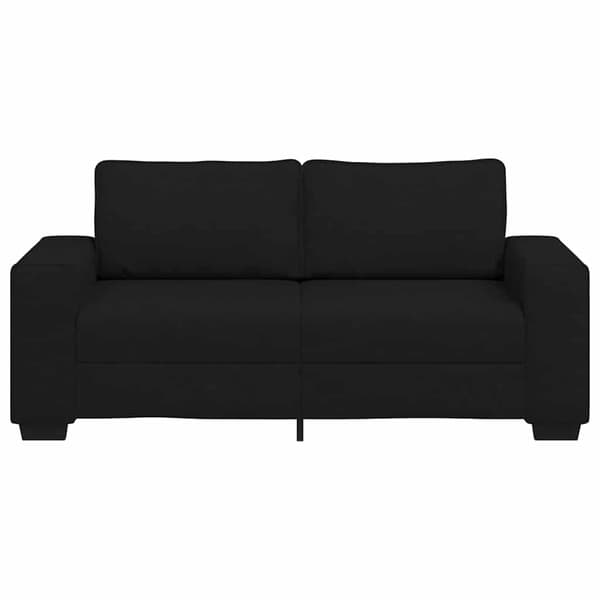 2-sitssoffa svart 180x77x82 cm tyg