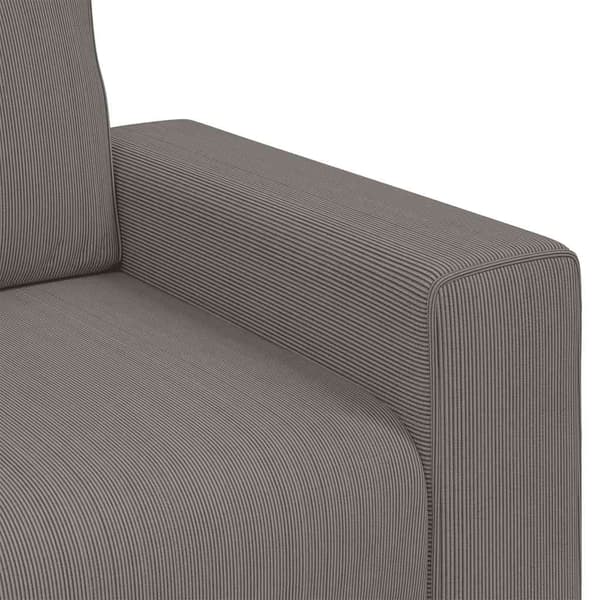 Loveseat soffa ljusgrå 160x77x82 cm manchestertyg