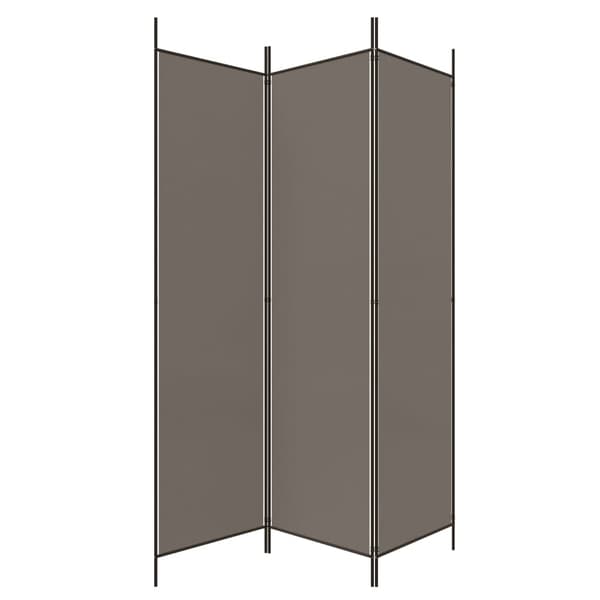 Rumsavdelare 3 paneler antracit 150x220 cm tyg