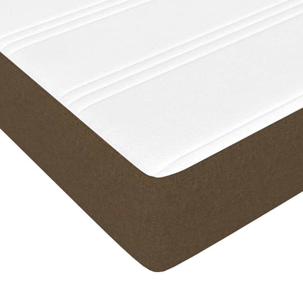Pocketresårmadrass för barn medium mörkbrun 80x160 cm tyg
