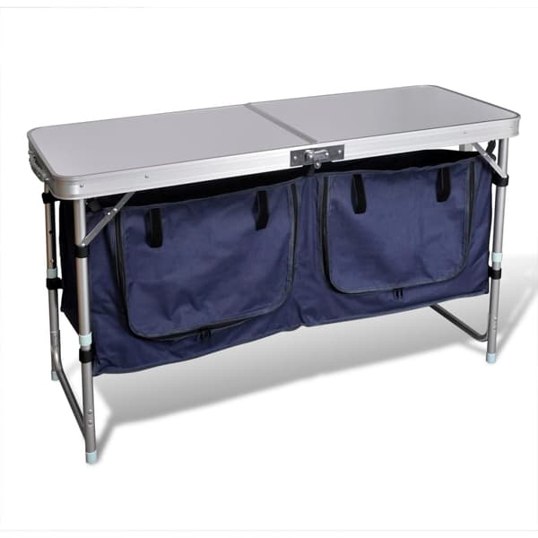 Hopfällbart campingskåp i Aluminium