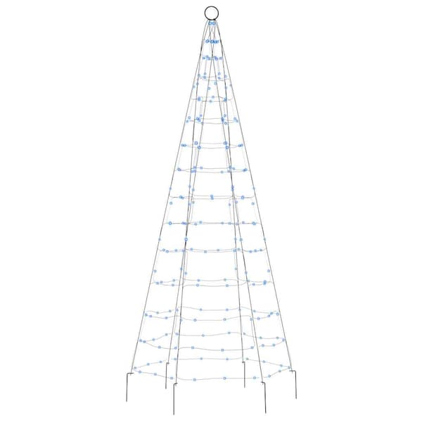 LED julgran 200 LED blå 180 cm
