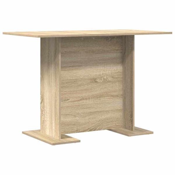 Matbord 110 x 60 x 75 cm Konstruerat trä Sonoma-ek Rektangulär