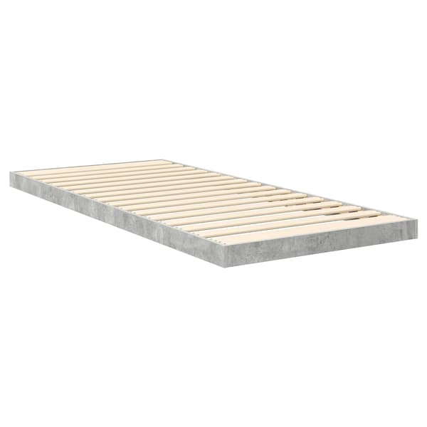 Sängram Betonggrå 75 x 190 cm Konstruerat trä