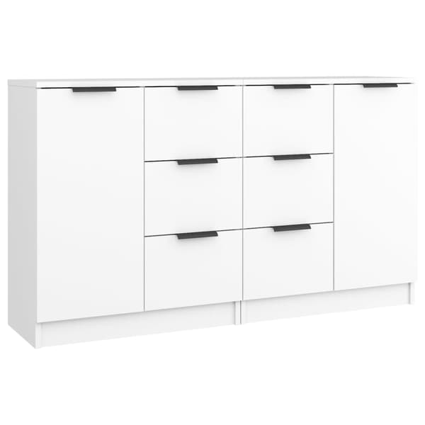 Skänkar 2 st vit 60x30x70 cm konstruerat trä