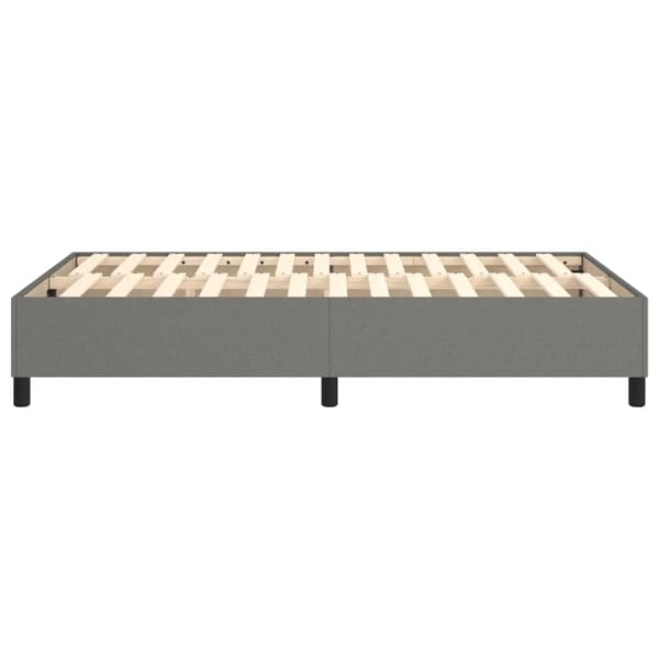 Boxspring-sängram mörkgrå 120x200 cm tyg