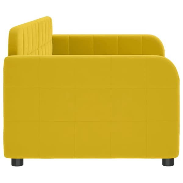 Dagbädd gul 80x200 cm sammet