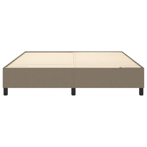 Boxspring-sängram taupe 180x200 cm tyg