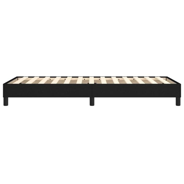 Boxspring-sängram svart 90x200 cm tyg