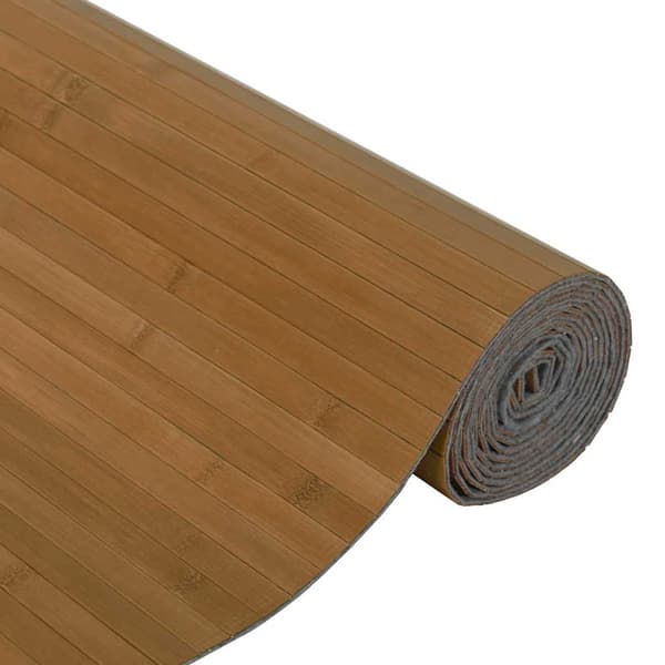 Rumsavdelare brun bredd 600 cm höjd 165 cm bambu