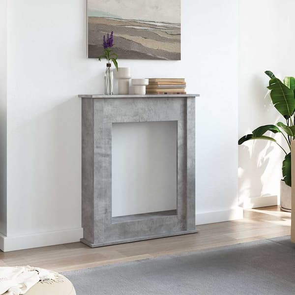 Spiselkrans betonggrå 75x20x87,5 cm konstruerat trä