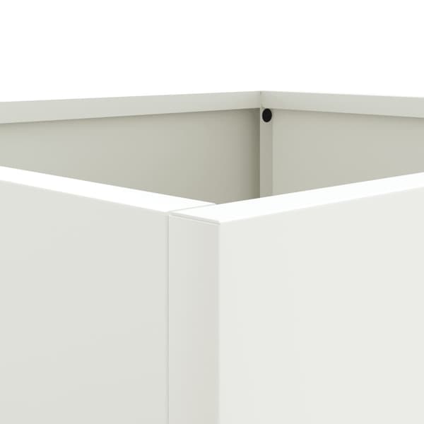 Odlingslåda vit 32x29x75 cm kallvalsat stål