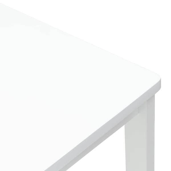Matstolar 2 pcs Vit 40 x 47,5 x 99,5 cm Massiv Gummiträ