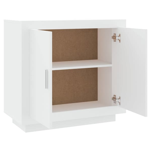 Skänk vit 80x40x75 cm konstruerat trä