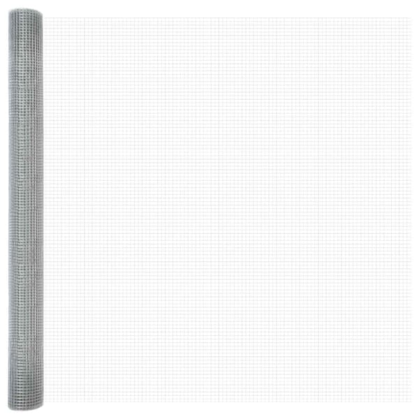 Svetsat trådstängsel 5000 x 150 cm Silver