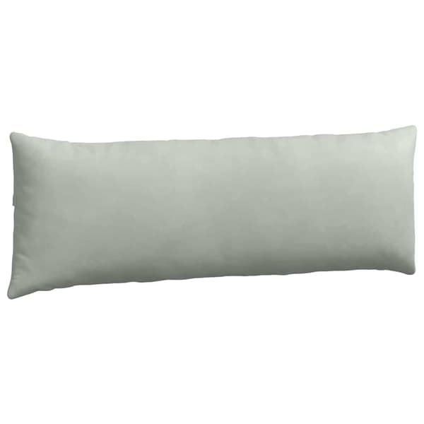 Sofakuddar 2 pcs Ljusgrå 120 x 40 cm Kordread tyg