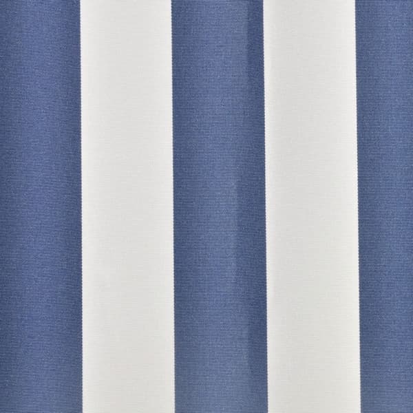 Ersättningstyg för markis blå och vit 350x250 cm polyester