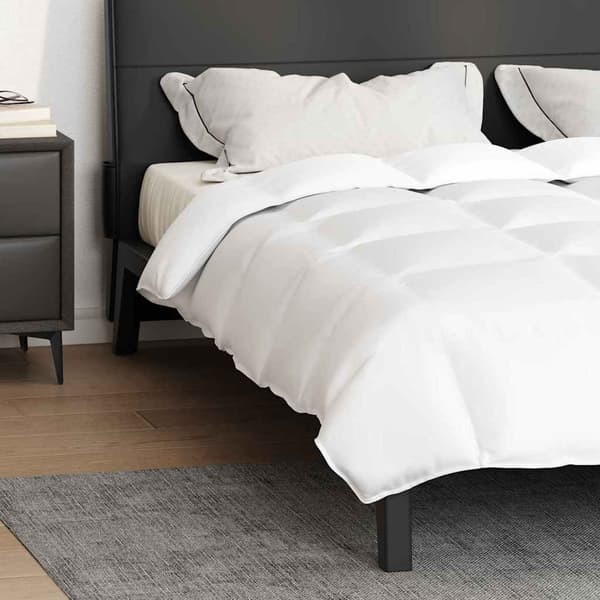 Duntäcke Vit 260 x 220 cm Fjäder