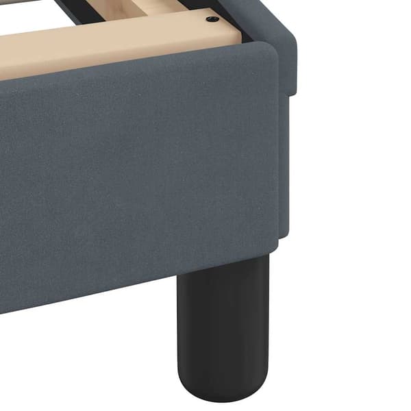 Bed Frame "Dover" Dark Grey 160x200 cm Velvet