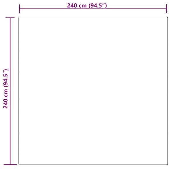 Fuskfäll matta TAFALLA Beige 240 x 240 cm Polyester