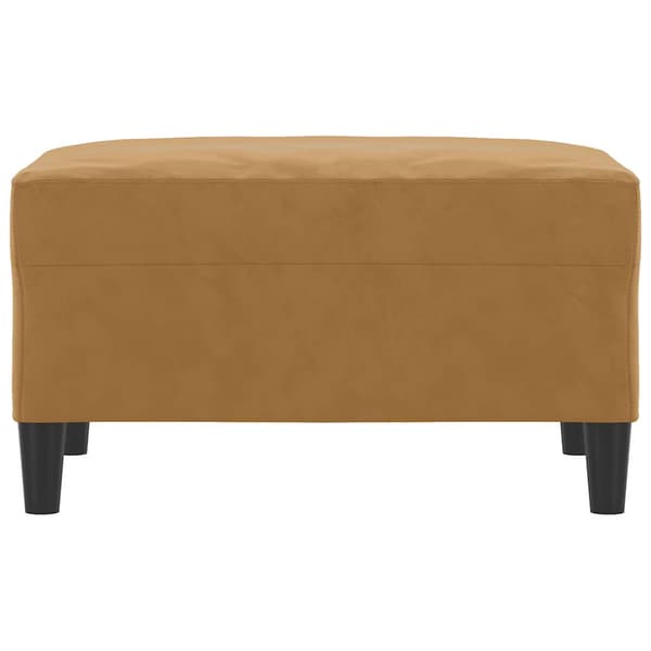 Fotpall brun 70x55x41 cm sammet