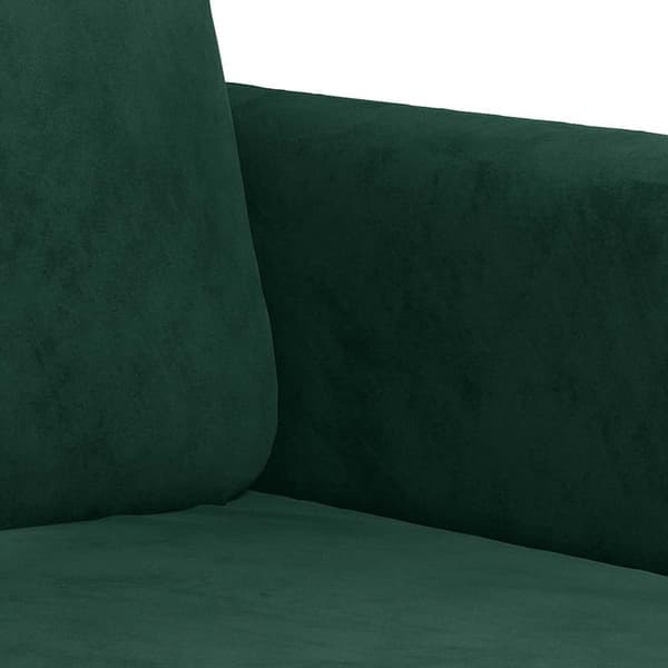 Soffa 2-sits mörkgrön 120 cm sammet