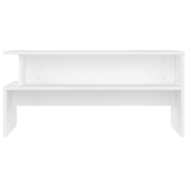 Soffbord vit 90x55x42,5 cm konstruerat trä