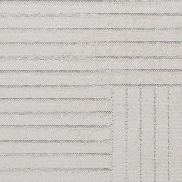 Områdesmattor Rund PALMERAS Kräm Ø 160 CM Polyester