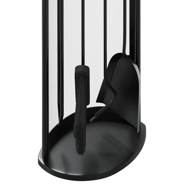 5-delat verktygsset för eldstad 23x15x66 cm stål