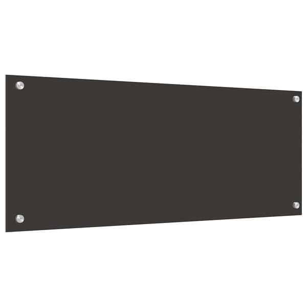 Köksskydd 2 pcs Mörkgrå 100 x 40 cm härdat glas