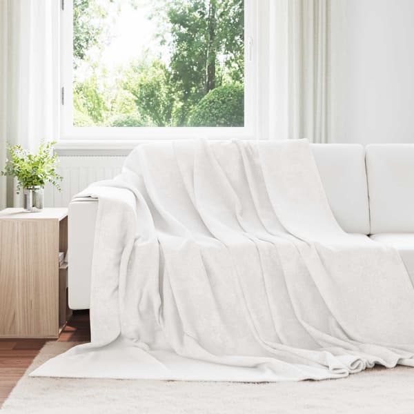 Kastfilt Vit 240 x 270 cm Fleece