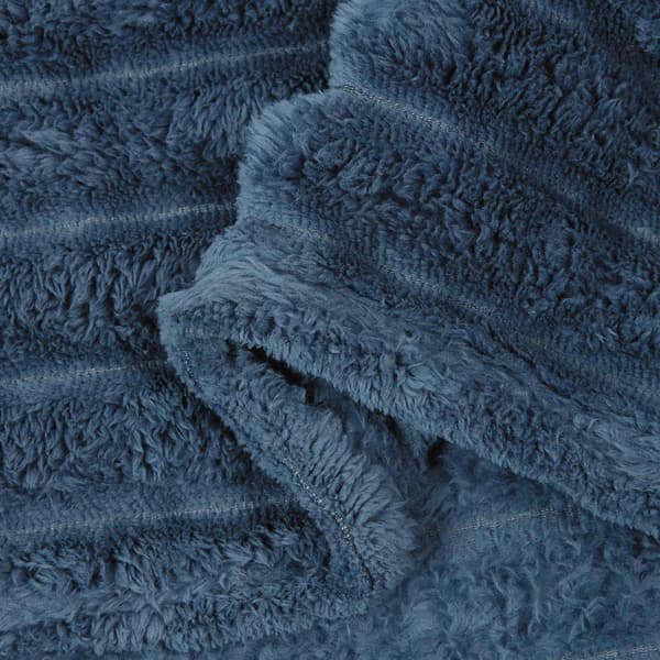 Filtar 6 pcs Mörkblå 200 x 150 cm Fleece