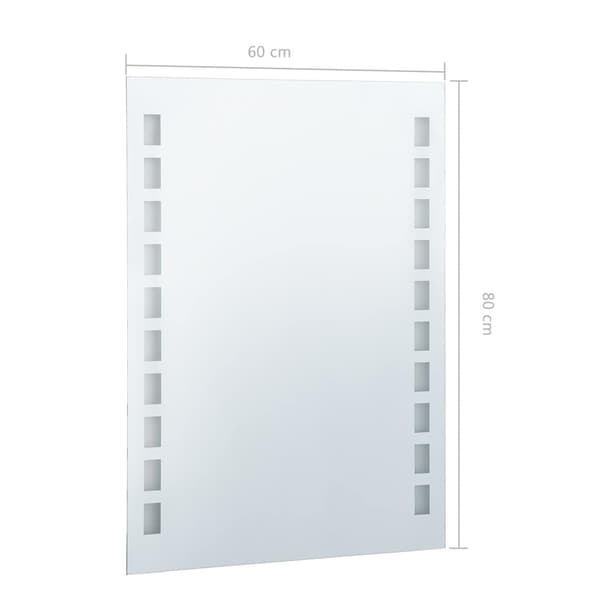 Badrumsspegel LED 60x80 cm