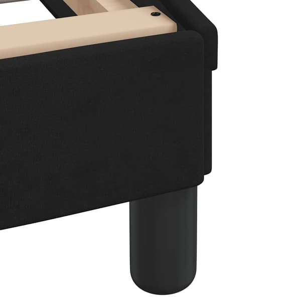 Bed Frame "Dover" Black 180x200 cm Velvet