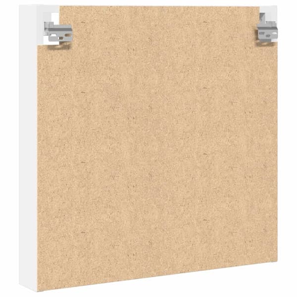 Vitrinskåp vit 60x8,5x58 cm konstruerat trä
