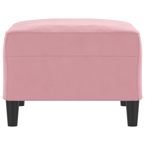Fotpall Rosa 70x55x41 cm sammet