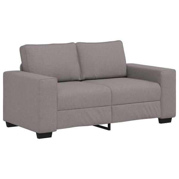 2-sitssoffa taupe 160x77x82 cm tyg
