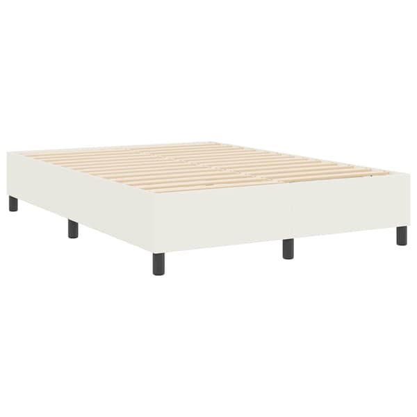 Plattform sängram Kräm 160 x 200 cm Kordread tyg