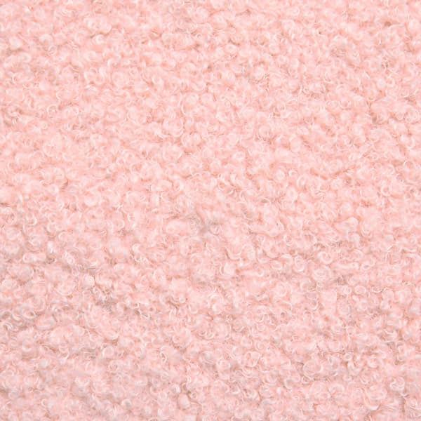 Barnsängram med sänggavel Rosa 90 x 200 cm Bouclé