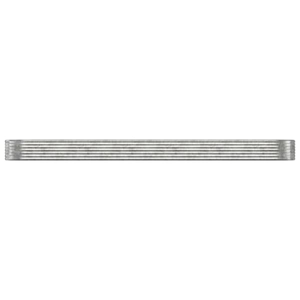 Odlingslåda galvaniserat stål 507x100x36 cm silver