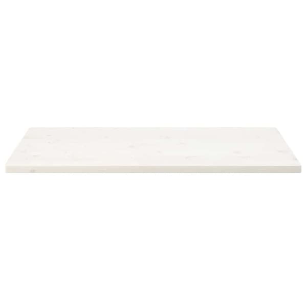 Bordsskiva vit 110x60x2,5 cm massiv furu rektangulär