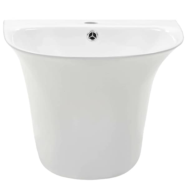 Handfat Vit 47 x 45 x 37 cm Glaserad keramik