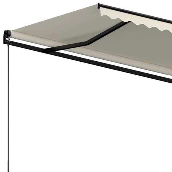 Markis manuellt infällbar 450x350 cm gräddvit