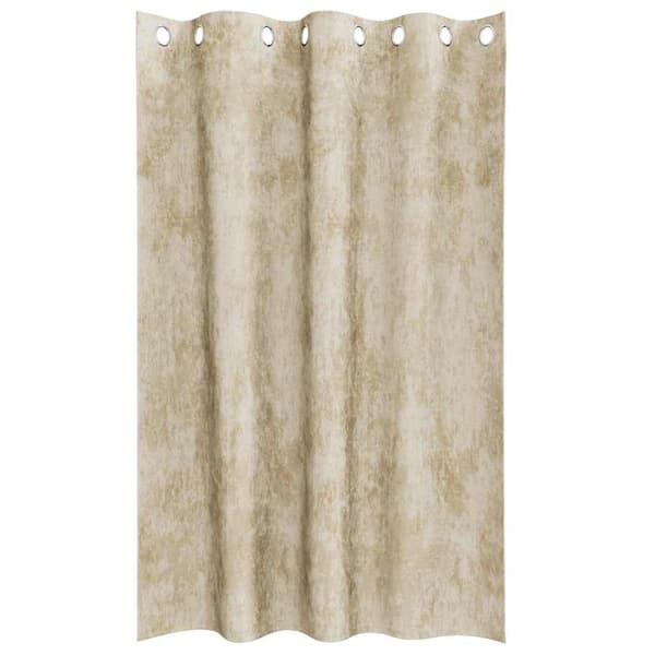 Sammetsgardiner 2 st Kräm 175 x 140 cm Sammet