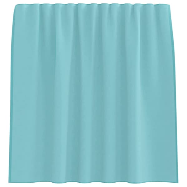 Voile gardiner med stångfickor 2 st turkos