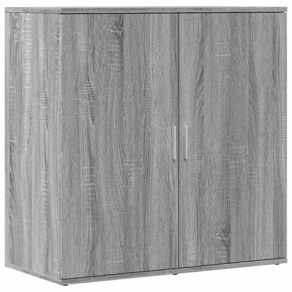 Skänkar 2 st grå sonoma 79x38x80 cm konstruerat trä