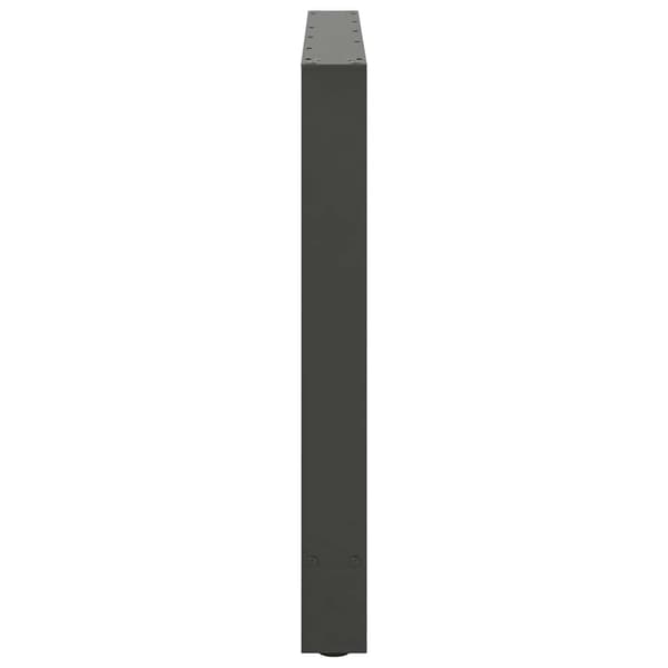 Matbordsben antracit 2 st 90x(72-73) cm stål