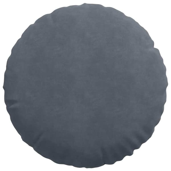 Sittkuddar 2 pcs Mörkgrå Ø50 x 19 cm Sammet