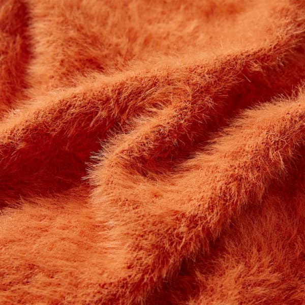 Stickad tröja för barn orange 92