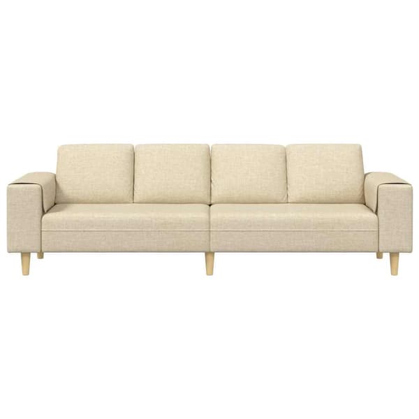 Vardagsrumsoffa Kräm 250 x 77 x 76 cm Polyester